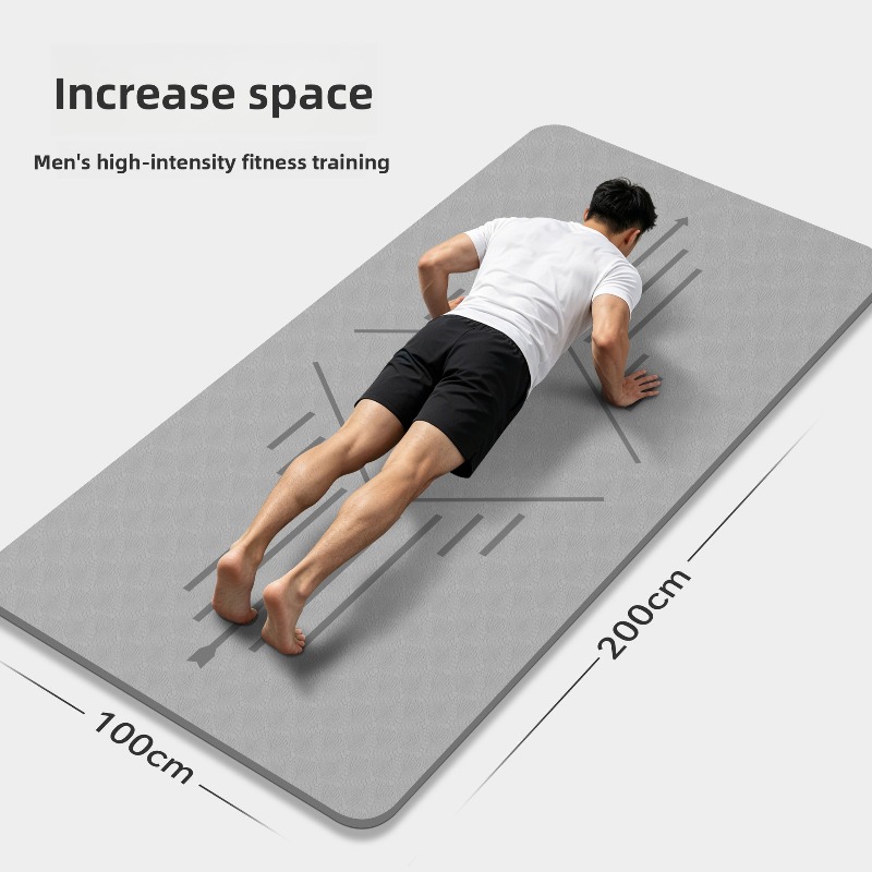 Ab Mat Crunch - Large Size Yoga Mat Mens Fitness