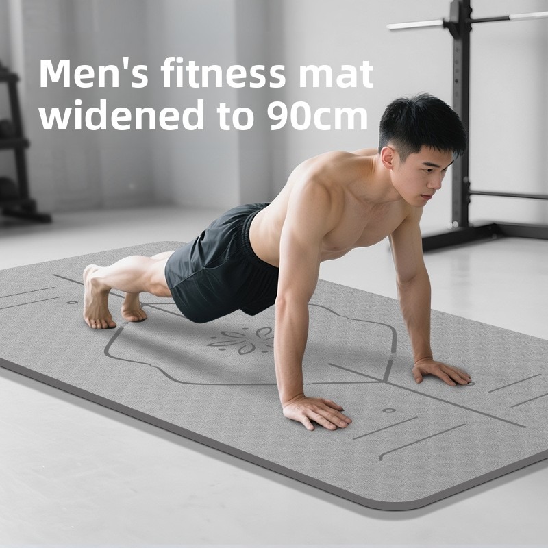 Large Size Men Yoga Mat Thick  - Ab Mat Crunch ulasan dan harga